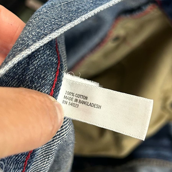 Banana Republic Varick Slim Fit Blue Denim 100% Cotton Men's Jeans 31W x 32L - Picture 9 of 11